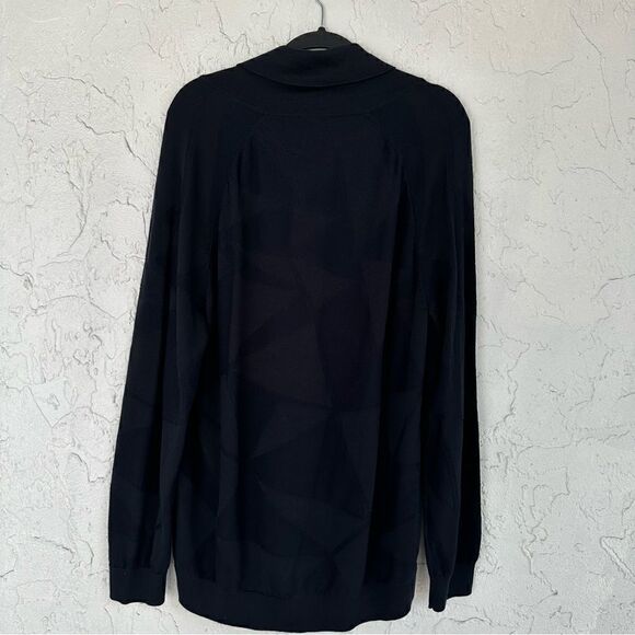 ARMANI EXCHANGE Sweater Mens XXL Pullover Shawl Neck Long Sleeve Cotton Blend - Picture 4 of 9